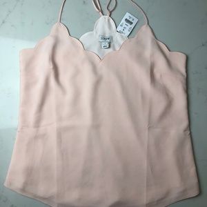 J. Crew Scalloped Neck Cami Tank NWT